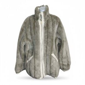 Blue Studio Faux fur Reversible water-resistant coat SZ M